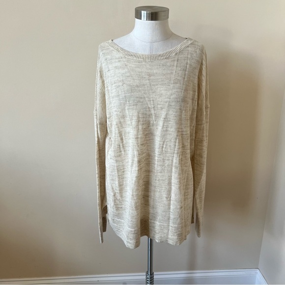 Lululemon Well Being Open Knit Crewneck Sweater Cream 26101 - Picture 4 of 12
